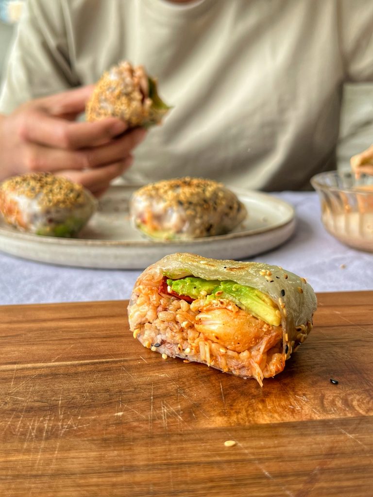 Crispy Lobster Rice Paper Wraps